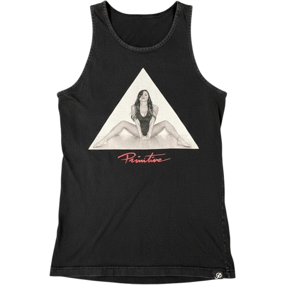 Primitive Tank Top Mens Small Black Cotton‎ Ana Cheri Graphic Print Streetwear